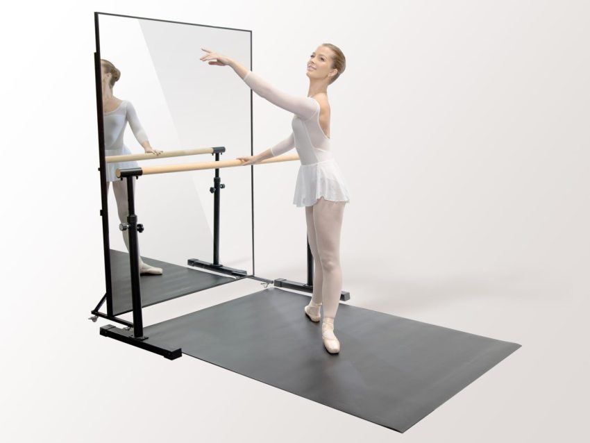 Portable Ballet Barre - Height Adjustable 150cm/180cm Long - Dance Floor