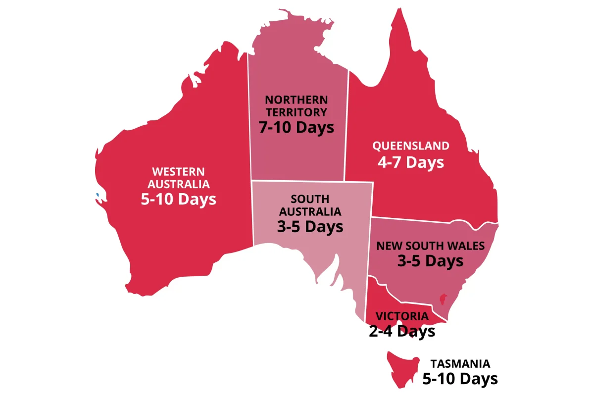 Delivery Times Map 1